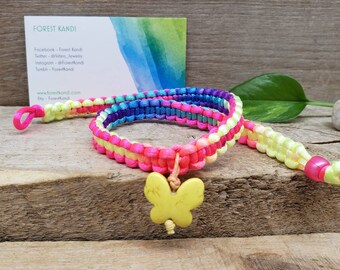 Butterfly Choker Rainbow Rave Necklace
