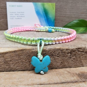 Butterfly Choker Rainbow Rave Necklace