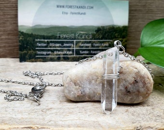 Water Clear Crystal Necklace