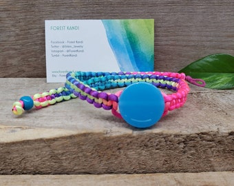 Lollipop Kandi Choker, Rainbow Rave Necklace