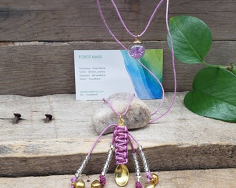 Spoonie Necklace, Crystal Disco Ball Spoon Necklace