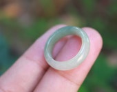 Jade Ring Light Green US Size 4.25 MTS626 Jadeite Ring Simple Jade Ring Jade Band Jadeite Band Green Jade Green Jadeite Natural Jadeite Jade
