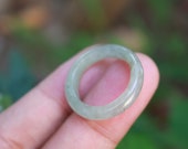 Jade Ring Pale Green US Size 6.75 MTS625 Jadeite Ring Simple Jade Ring Jade Band Jadeite Band Green Jade Green Jadeite Natural Jadeite Jade