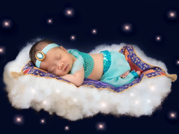 Prinzessin Jasmin Neugeborenen Digitale Kulisse Neugeborenen Etsy