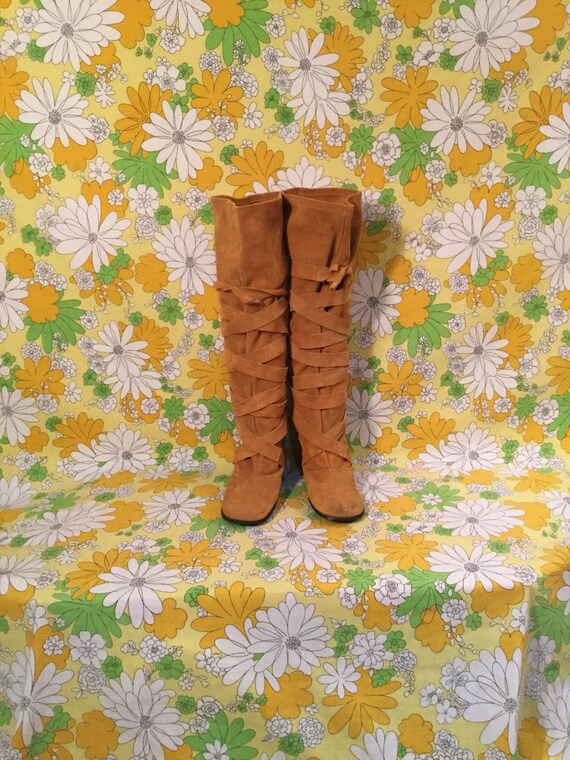 60 s 70 s vintage genou haut Capezios daim bottes 7 amour rue de récupération 60 s 70 s vintage genou haut Capezios daim bottes bottes bottes 7 amour rue de récupération 744b31