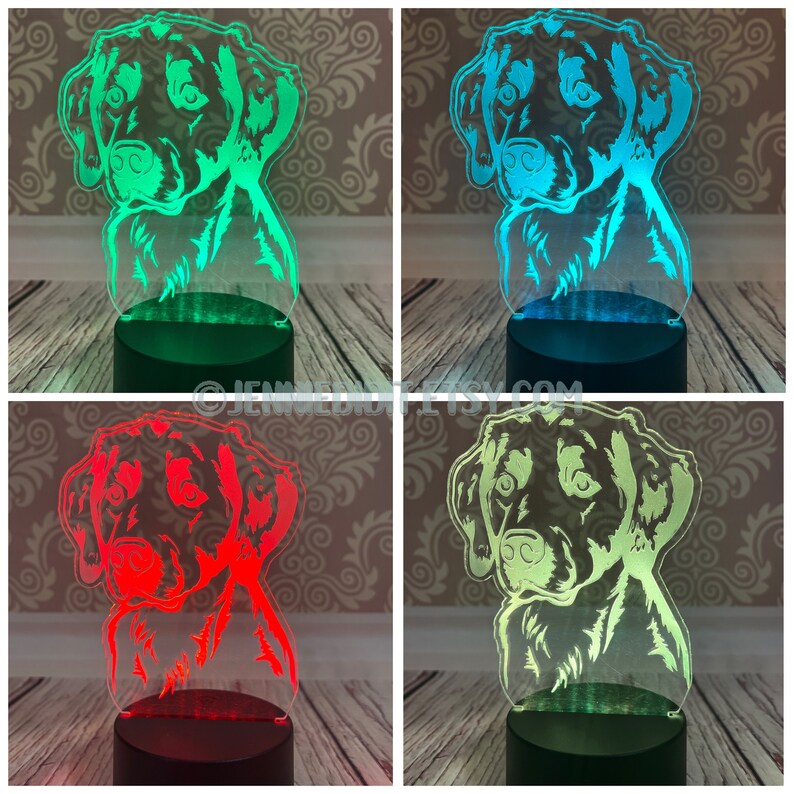 Labrador Retriever LED 3D Lamp Labrador Gift Labrador Night Etsy