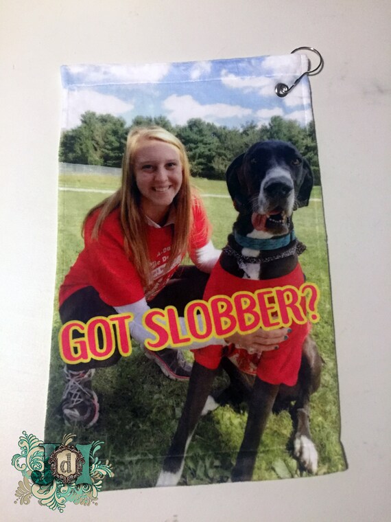 Customized PHOTO Great Dane Drool Rag Dog Drool Rag Dog Lover