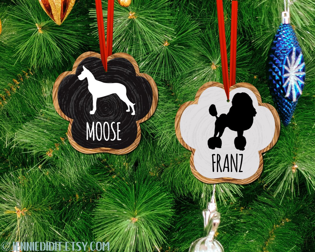Custom Pet Christmas Ornament, Personalized Ornament, Great Dane, Dog