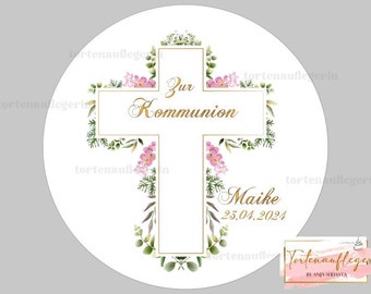 Cake topper pour communion, baptême, ...