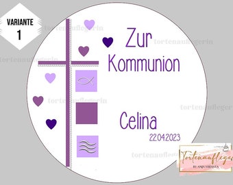 Cake topper per comunione, battesimo e altro