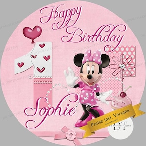 Tortenaufleger Geburtstag Kindergeburtstag, Minnie, Mickey, Maus Mouse