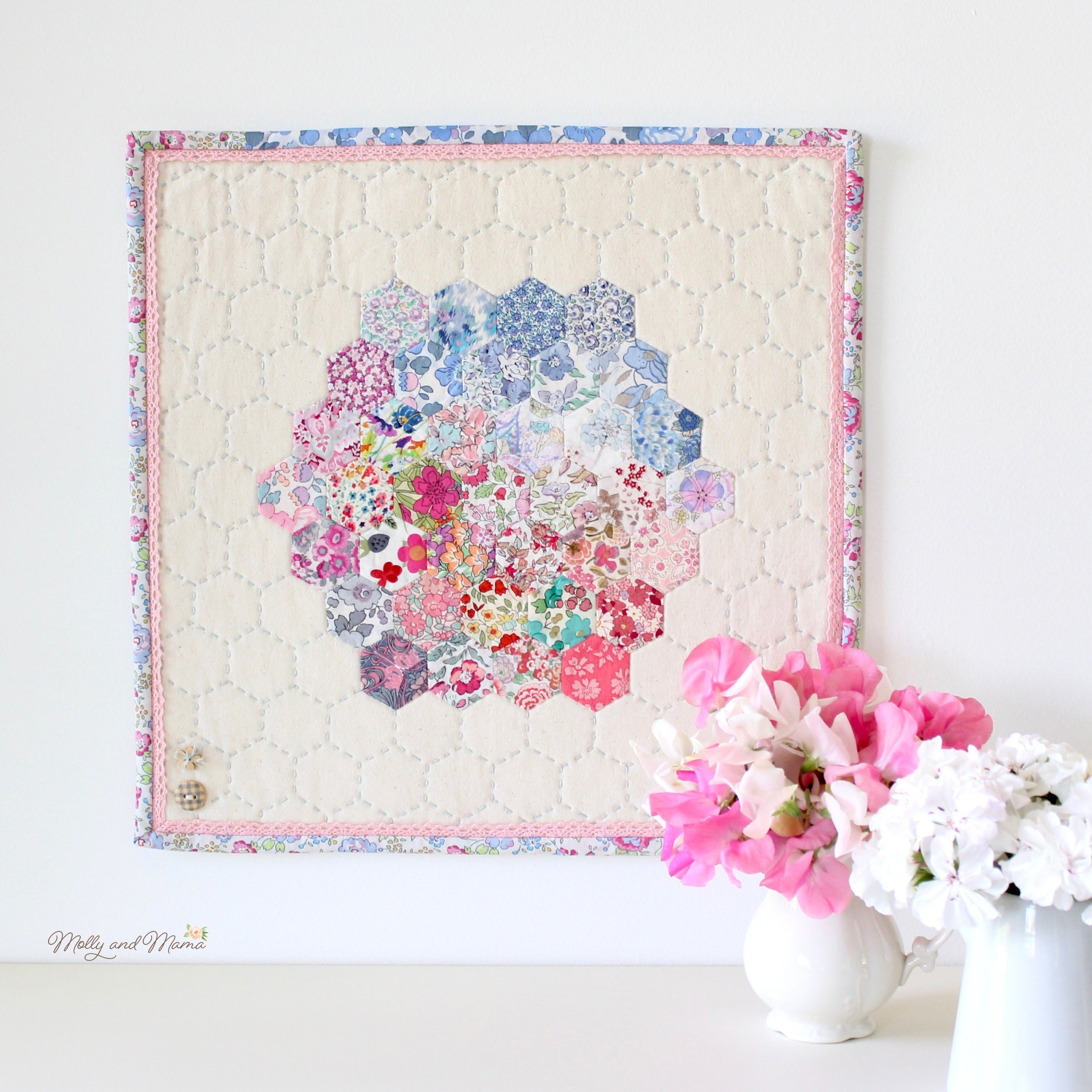 HETTIE HEXIE MINI Quilt Pattern - pdf download for English paper piec…