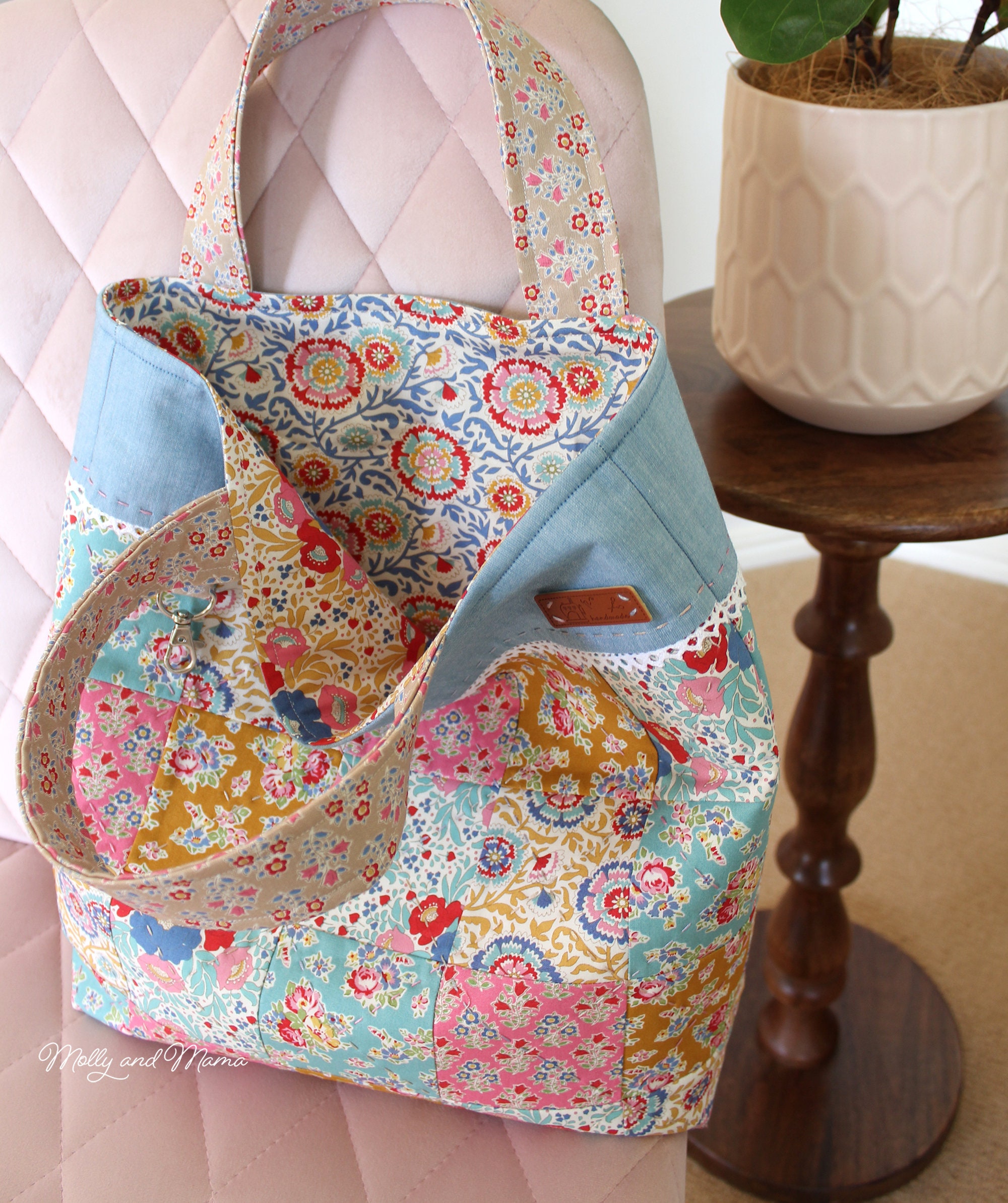 Clara Tote Bag Sewing Pattern - PDF Instant Download for Beginner ...