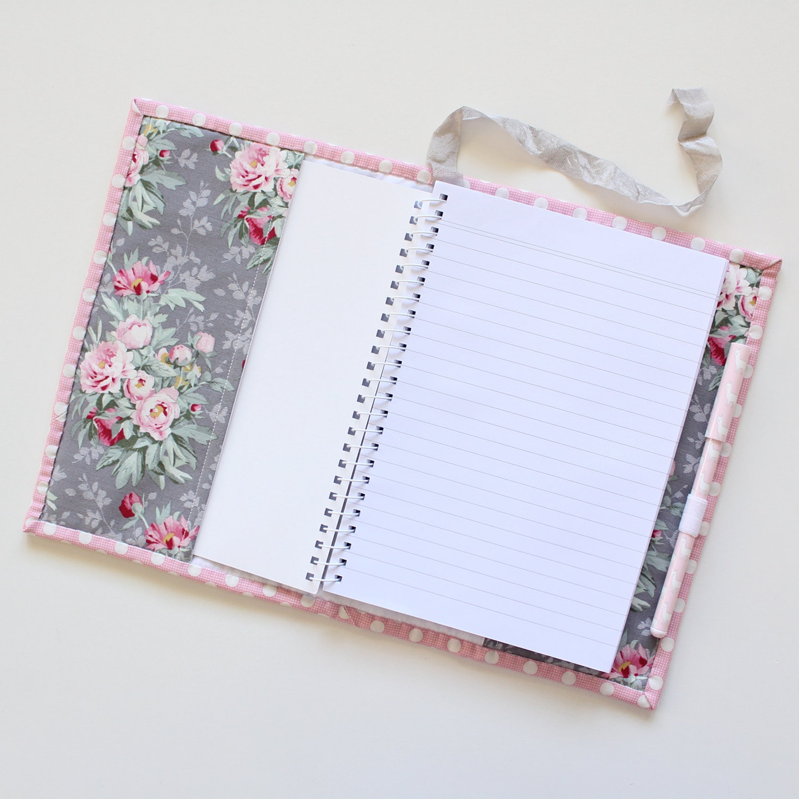 Hexagon Reflections Journal Cover Sewing Pattern PDF Instant Download for Embroidered, English