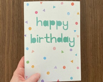 Pastel happy birthday cards