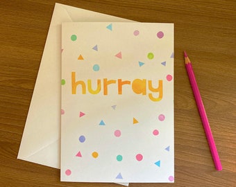 Hurray good news card