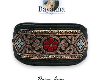 Sighthound Collar "Arwen" leather collar, Whippet, Borzoi, Saluki, Galgo, Podenco, Greyhound