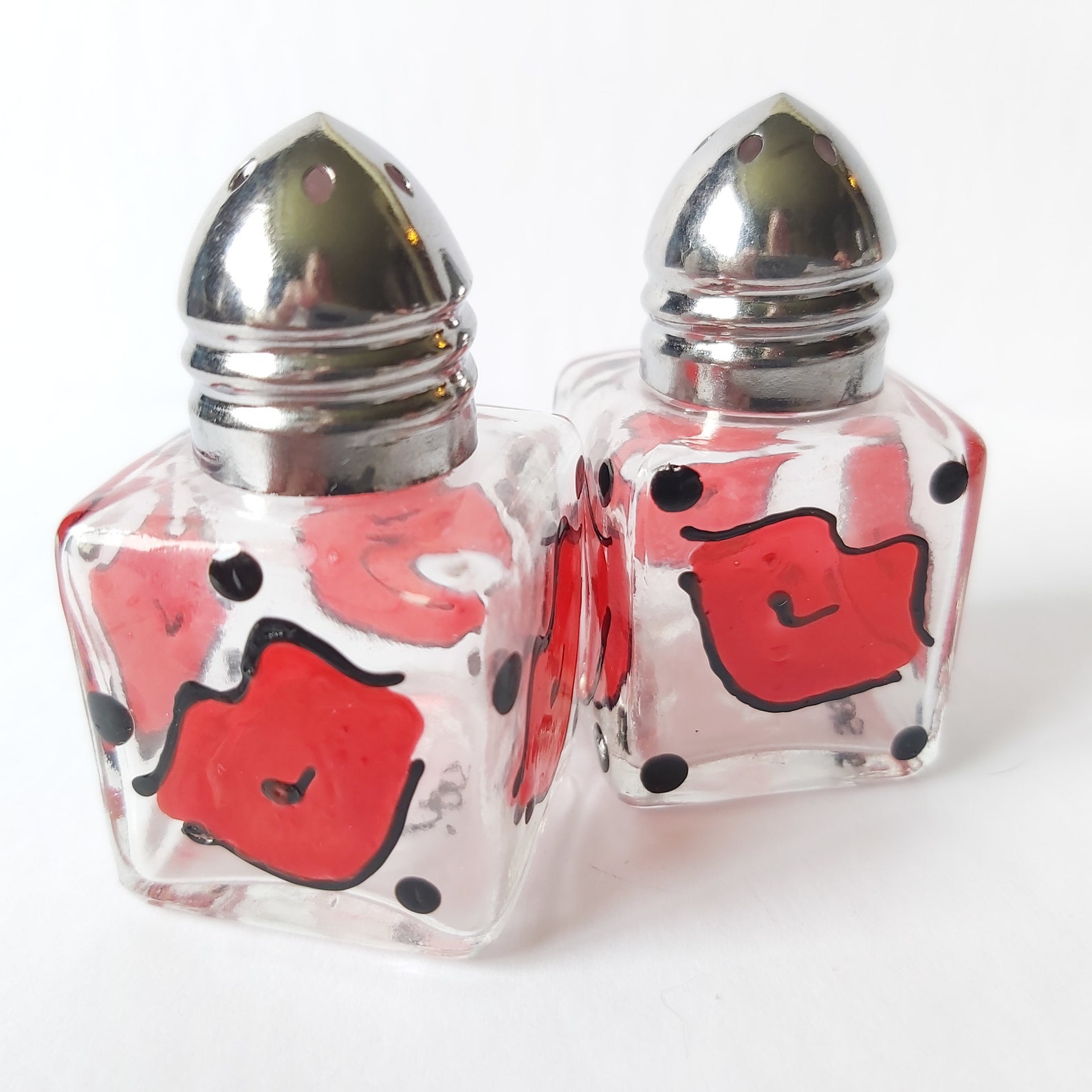 Lips Kisses Salt & Pepper Valentine Smoochies Dots Hand Etsy