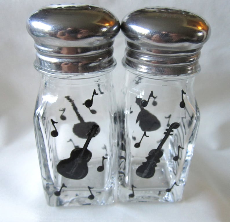Salt and Pepper Folk Music Instruments Handpainted Shakers Etsy