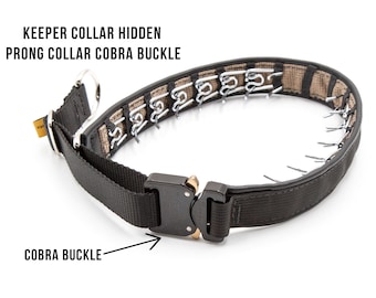 Keeper Collar HIDDEN PRONG With Leather Strap From Leerburg