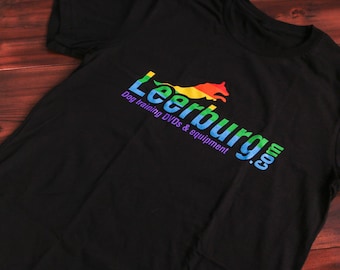 ÉDITION LIMITÉE T-shirt Leerburg noir avec logo arc-en-ciel