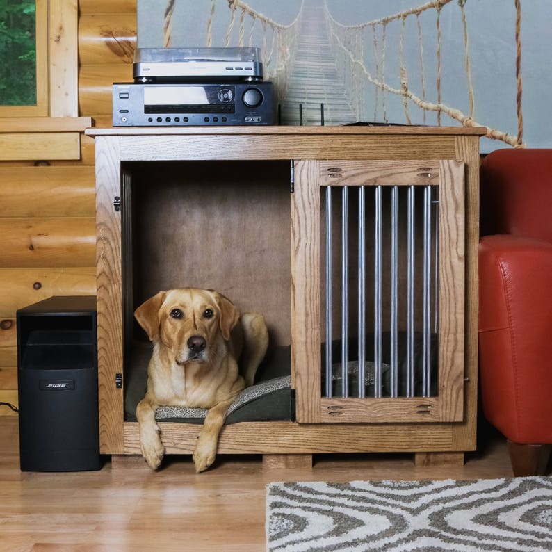 Handmade Solid Ash Dog Kennel Large 38 x 24 x 35 inches Etsy