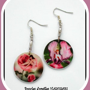 Fairy Gothic Fairy Flower Fairy Earrings Fairy Style for Teenager // Fata Immagine digitale