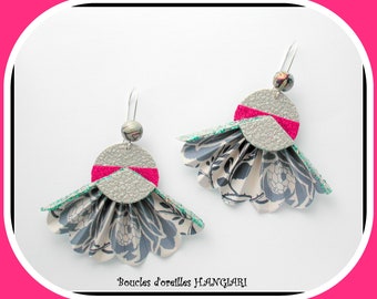 ETSY // Juwel, Origami-Ohrringe, Fächerohrringe, originale Origami-Ohrringe, große Fächerohrringe