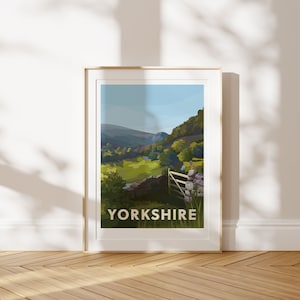 Yorkshire Countryside - Art Print - affiche de voyage signée