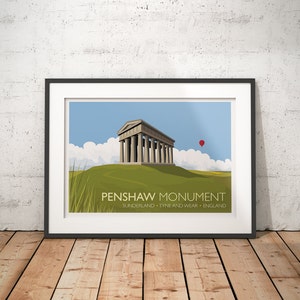 Penshaw Monument, Sunderland, Tyne and Wear, England, UK - travel poster print