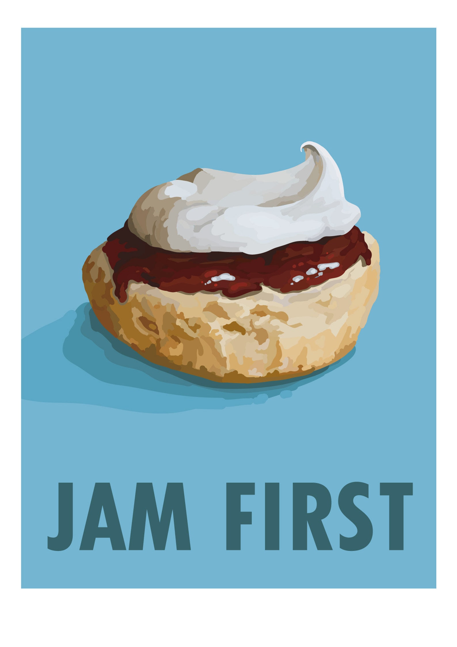 Cream Tea Jam First Signed Poster Print Etsy