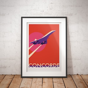Concorde Supersonic Wall Art - Mach 2 Speed Of Sound - Iconic Aviation Poster - signed art print. Aircraft, Plane Spotter, Engineer, STEM.