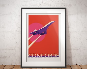 Concorde Art Print – Supersonic Aviation Poster, Signed Artwork - Etsy