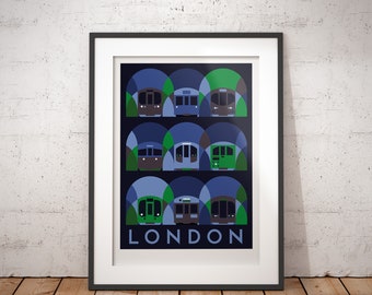 thumbnail image 2 of Personalised London Underground Name Keyring – Circle Shape – Bag Charm Gift 2 of 3