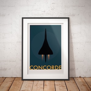 Concorde - Afterburner signierter Kunstdruck