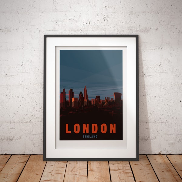 London, The City, England, UK - signed travel poster print