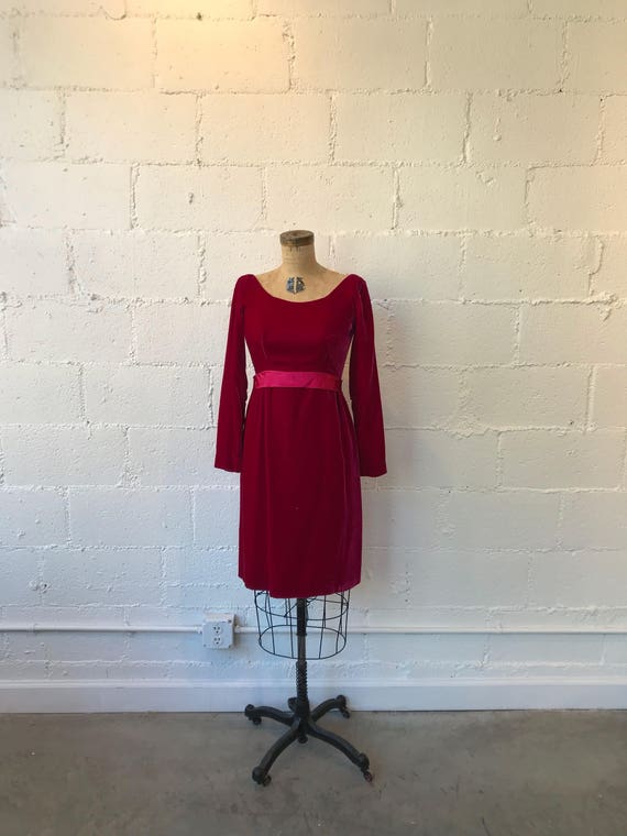 velvet empire waist dress