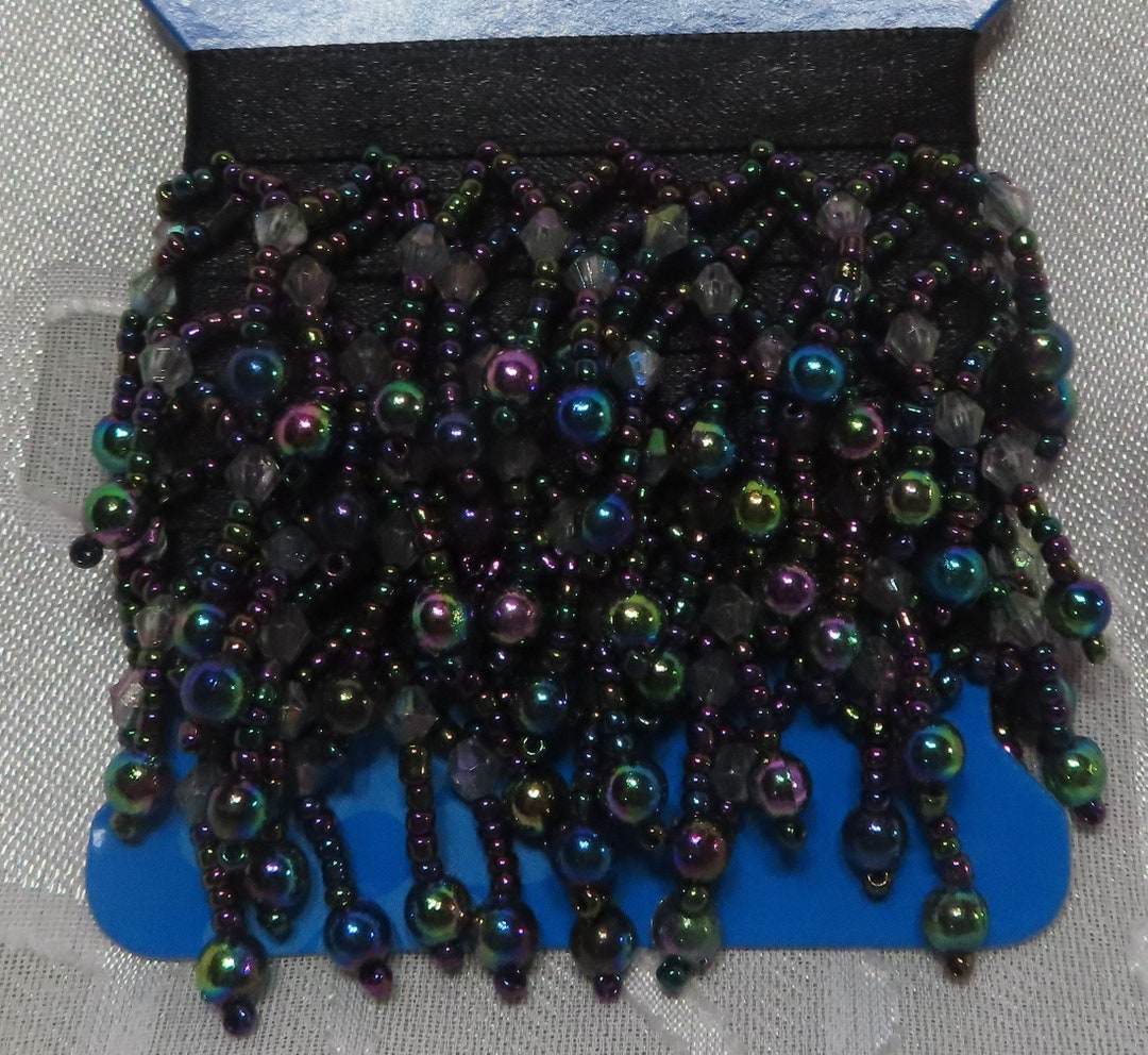 Purple Bead Fringe, Less Than 9 Bucks a Yard, Glass Bead Trim