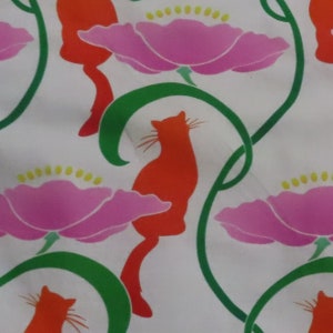 Cats and Flowers Catnip Mat, Cats in Garden Crinkle Pad, Cats and Lilies, Cat Lover Gift