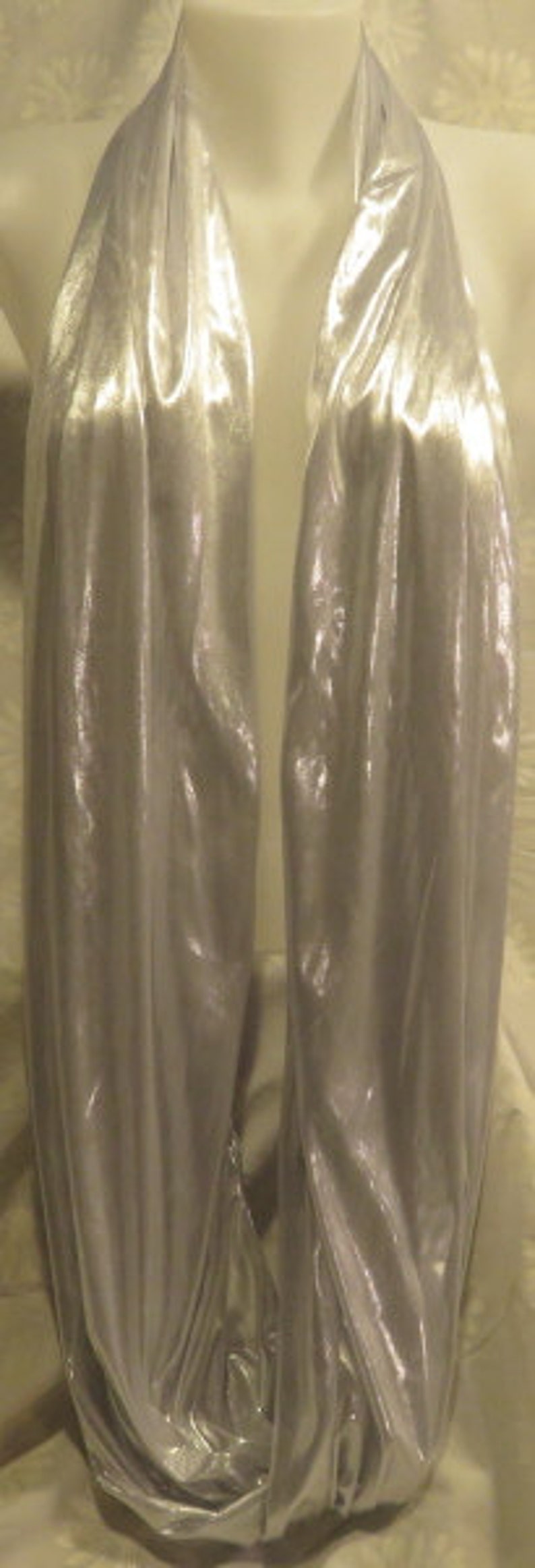 Silky Silver Scarf Sparkly Birthday gift scarf Lame' | Etsy