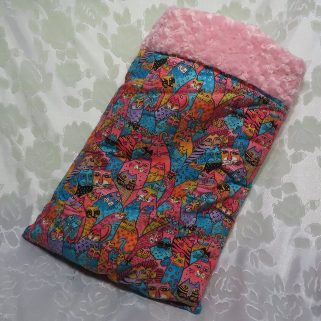 Cat Cuddle Sack, Laurel Burch Fabric, Sphynx Bed, Snuggle Puppy Bed ...