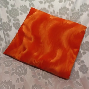 Orange Fur Catnip mat, Faux Fur Refillable Catnip Bed, Crinkle Catnip Pad, Cat lover Gift, Mimi Catnip