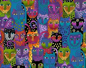 Laurel Burch Flannel Kitten Birthing Sheets, Cat Bedding, Whelping Supplies, Puppy Whelping Bedding, Cat Breeder Gift, Dog breeder supplies