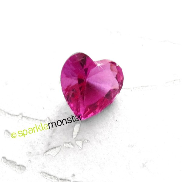 Pink Heart Crystal - floating charm, USA seller, 1 piece, Origami Owl, love, family