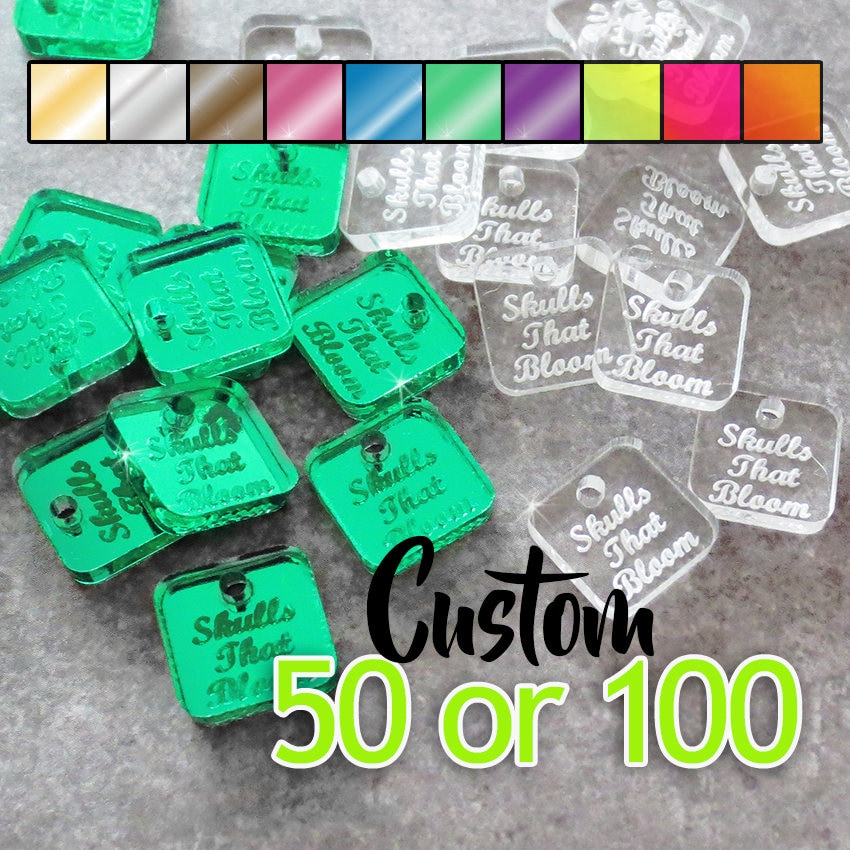 Custom Product Tags for Crafters, laser cut acrylic, jewelry makers, b –  Sparkle Monster