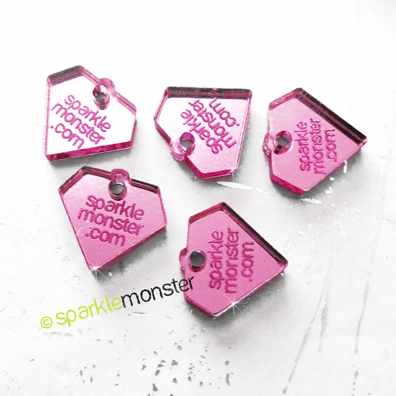 Custom Jewelry Tags diamond shaped CHOOSE 1 COLOR qty 50 | Etsy