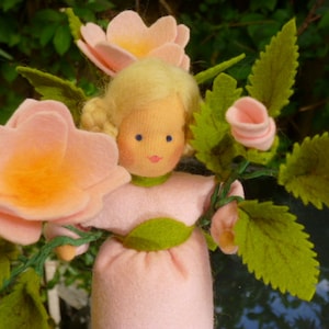 Seasonal table doll wild rose image 2