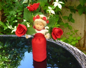 Jahreszeitentischpüppchen Rose