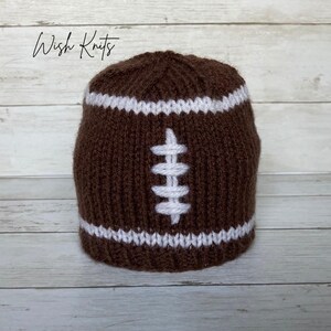 Football Baby Knit Hat Boy or Girl