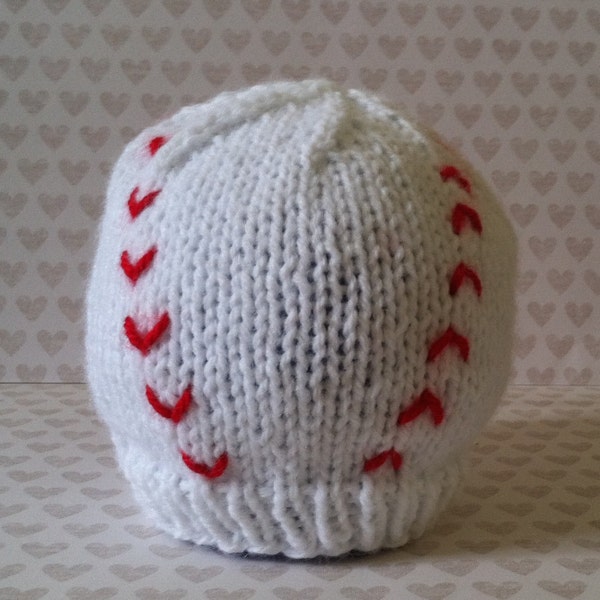 Baseball Knit Hat Etsy